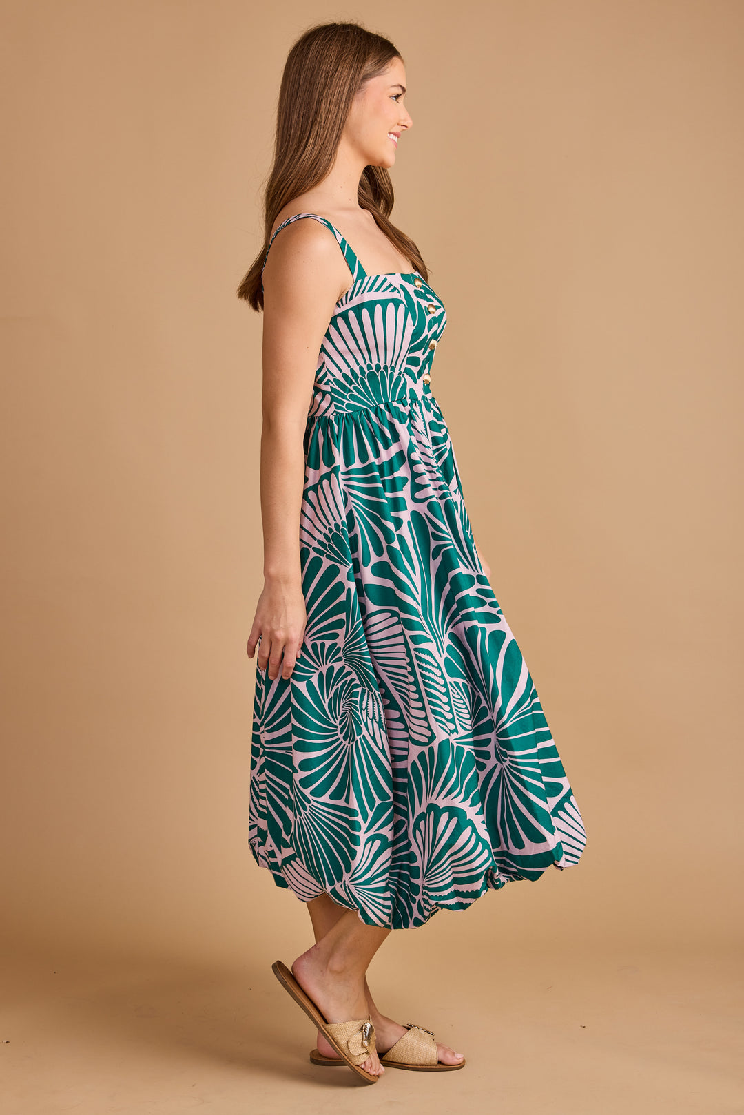 Georgia Dress - Seaweed Shell