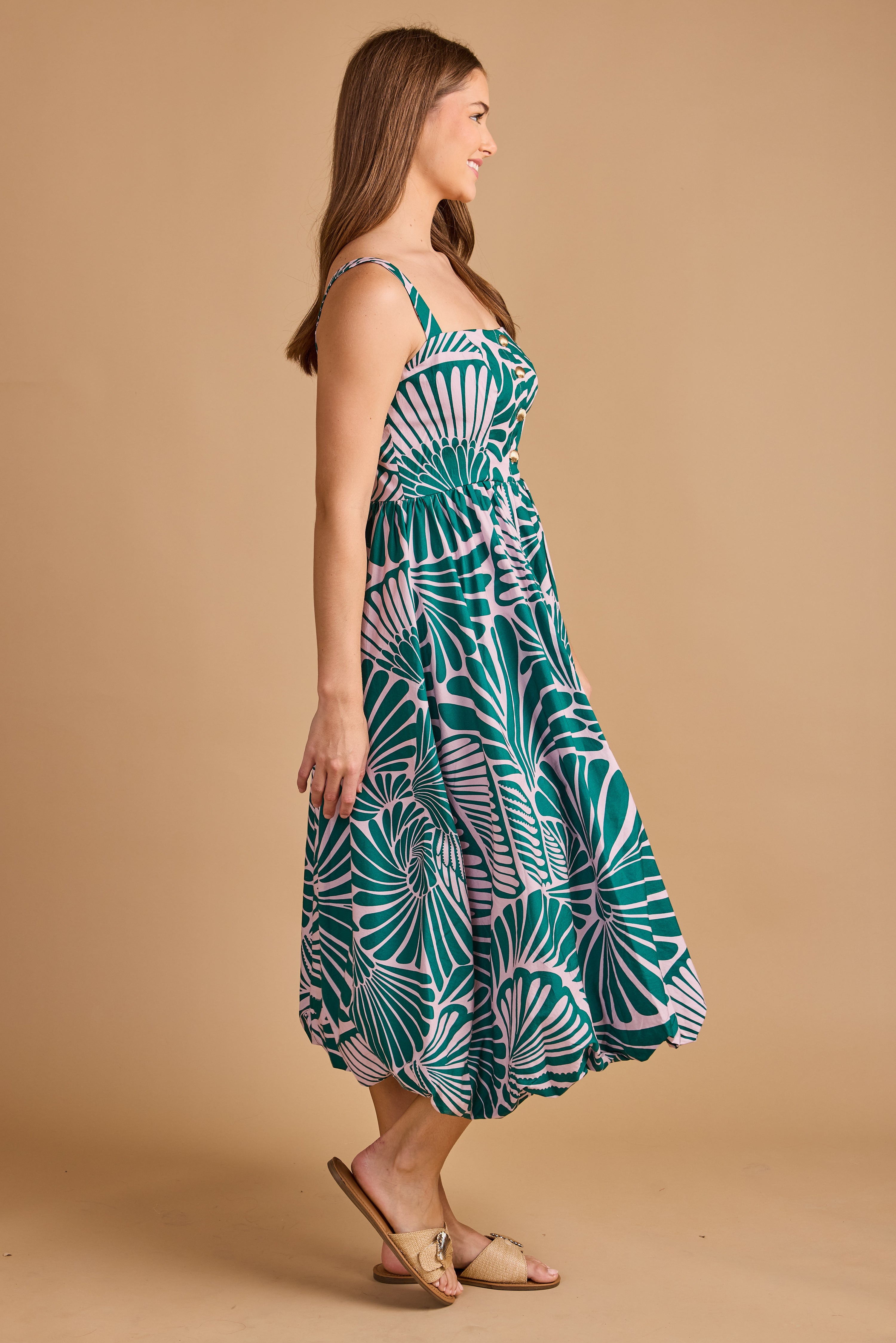 Georgia Dress - Seaweed Shell