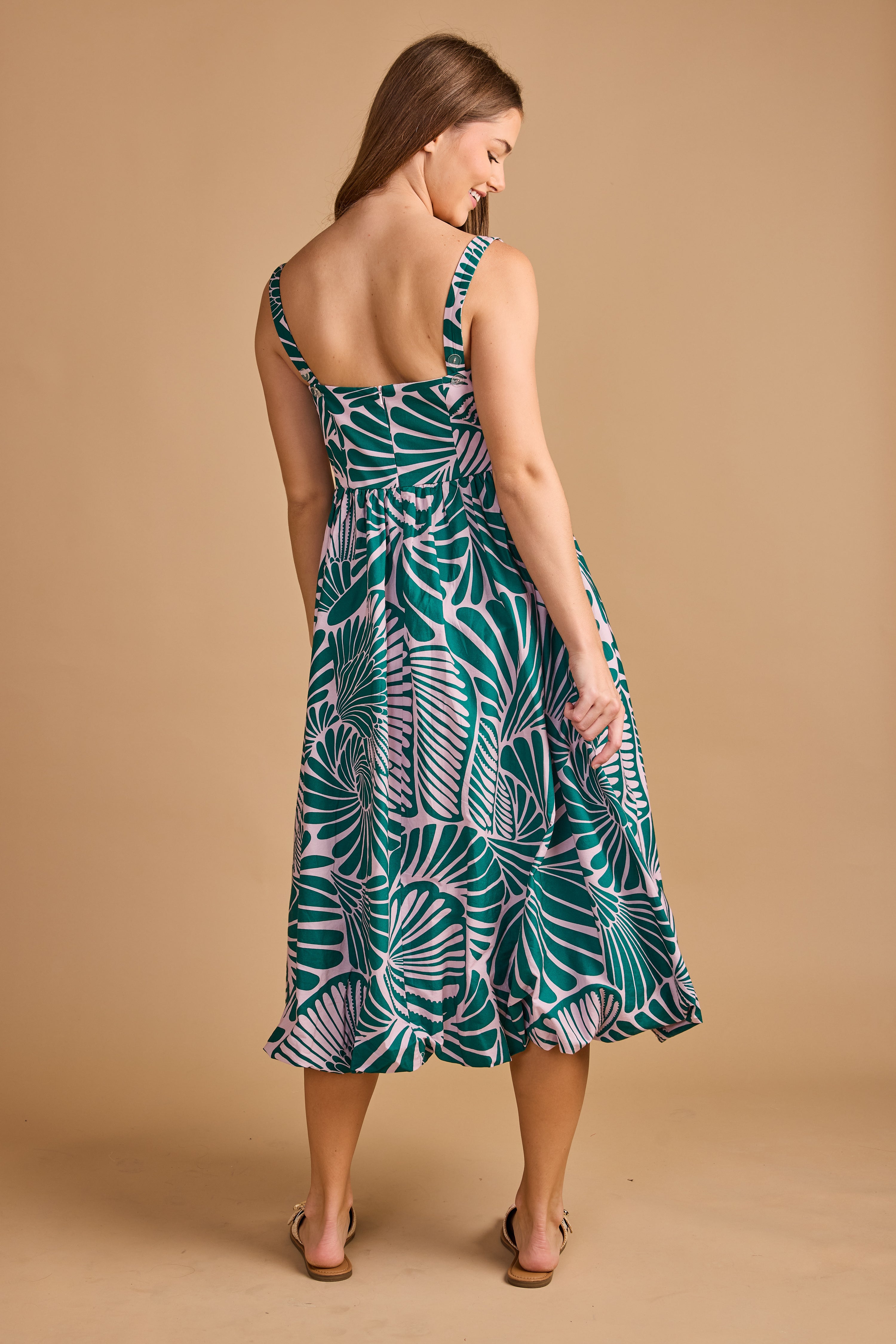 Georgia Dress - Seaweed Shell