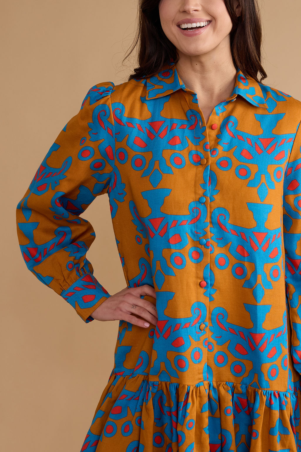 Lola Dress - Mughal Motif