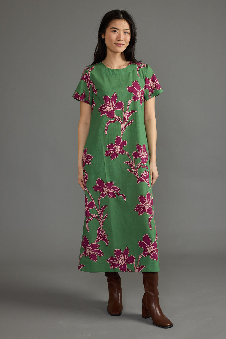 Ellie Dress - Verde Orchid