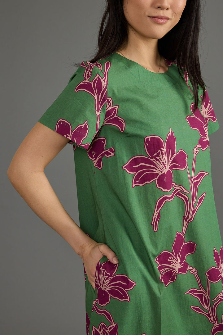 Ellie Dress - Verde Orchid