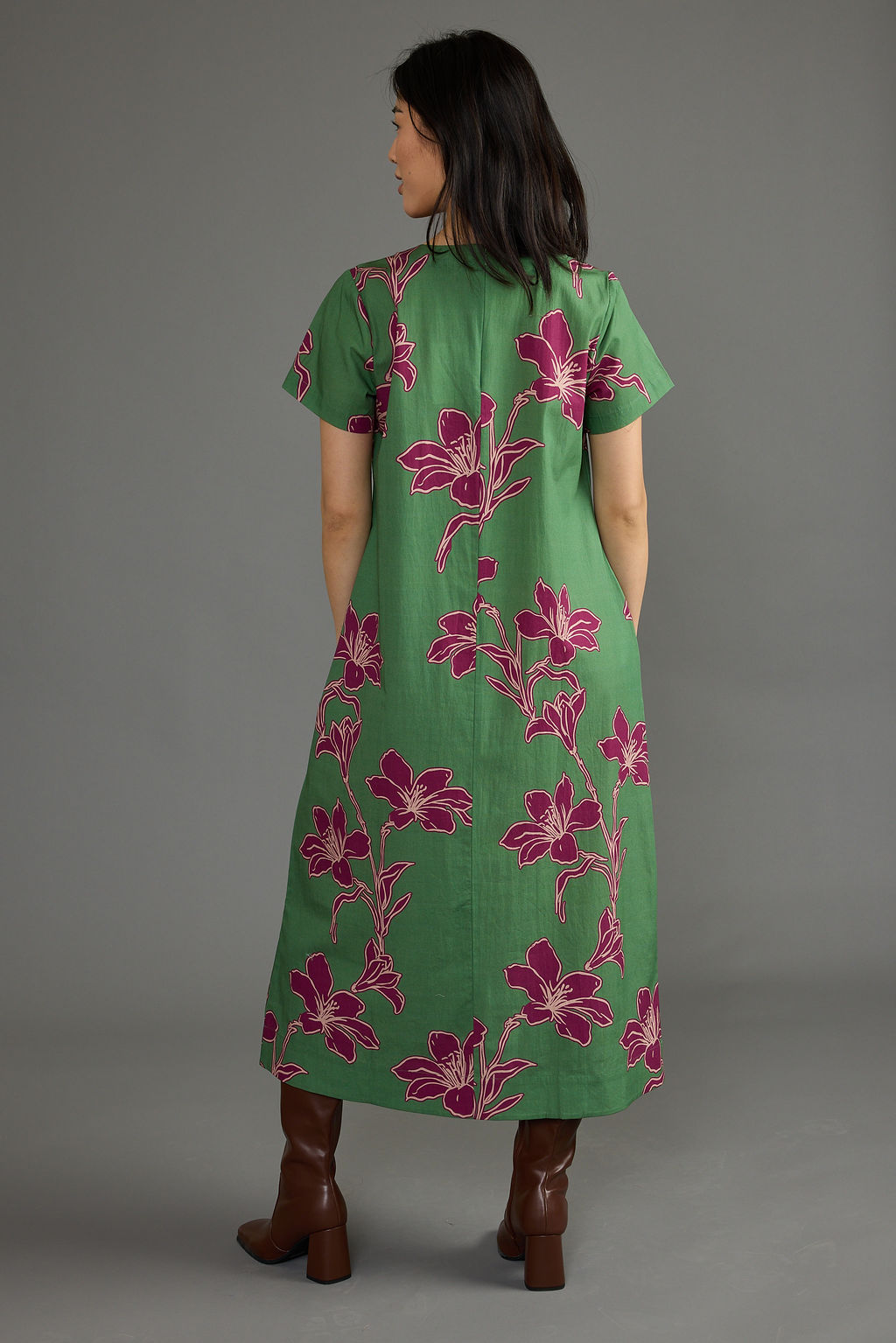 Ellie Dress - Verde Orchid