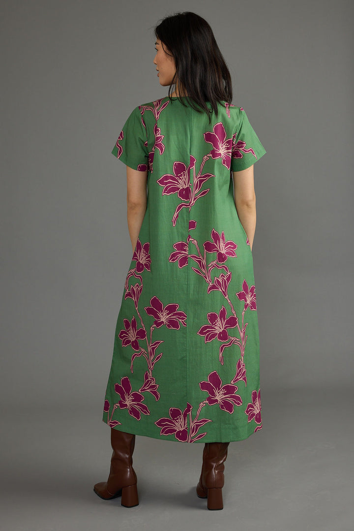 Ellie Dress - Verde Orchid