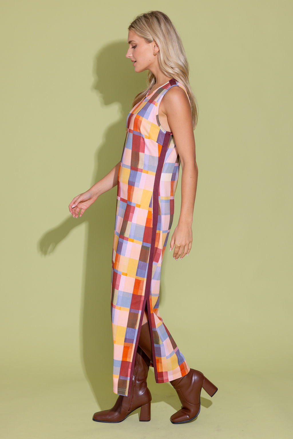 Berkley Dress - Terracotta Check