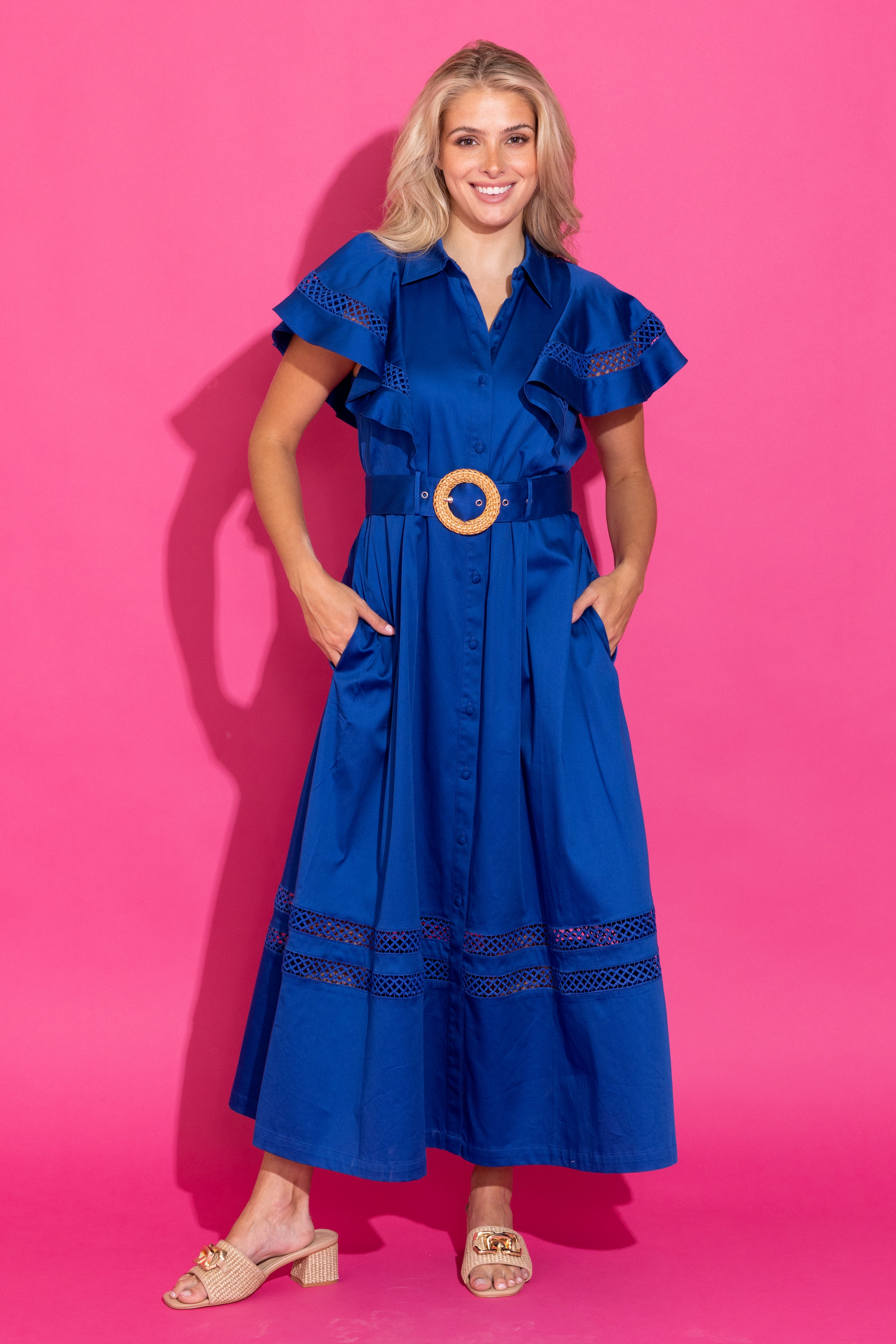 Rose Dress - Marine