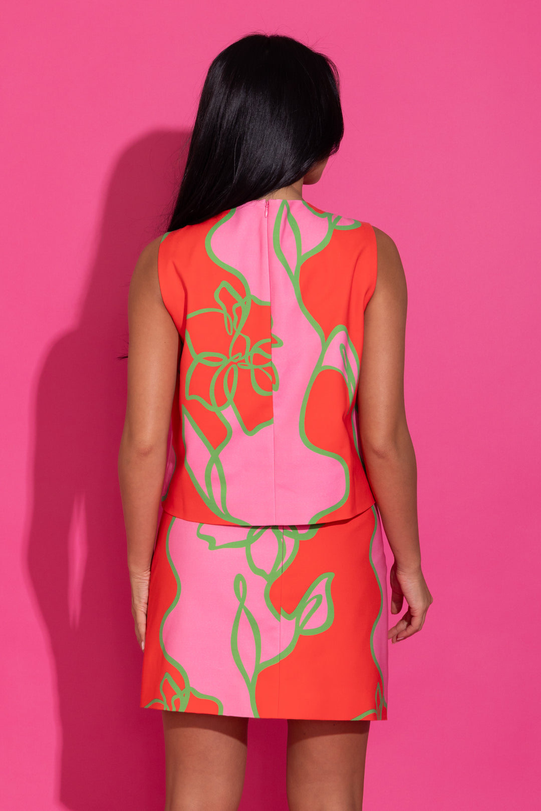 Kenny Top - Fuschia Outline