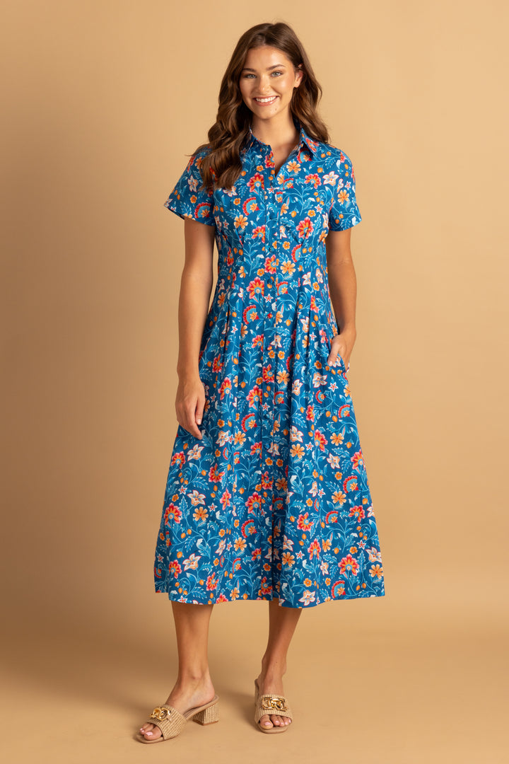 Elsie Dress - Midnight Ivy