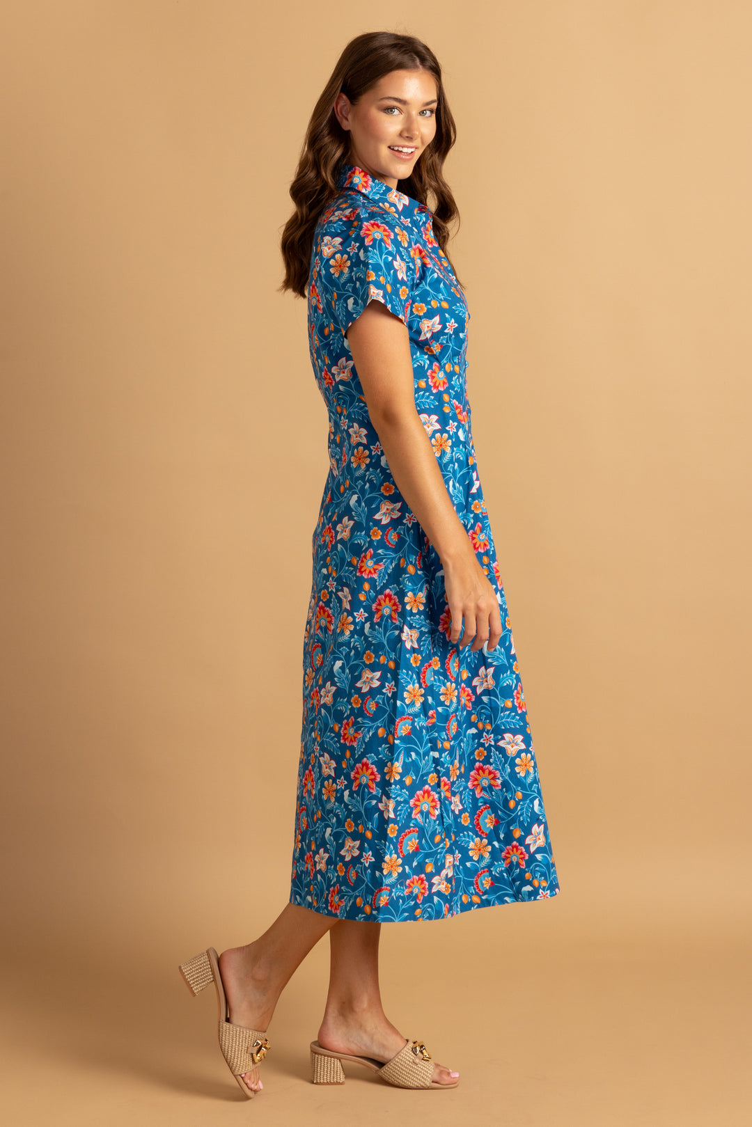 Elsie Dress - Midnight Ivy