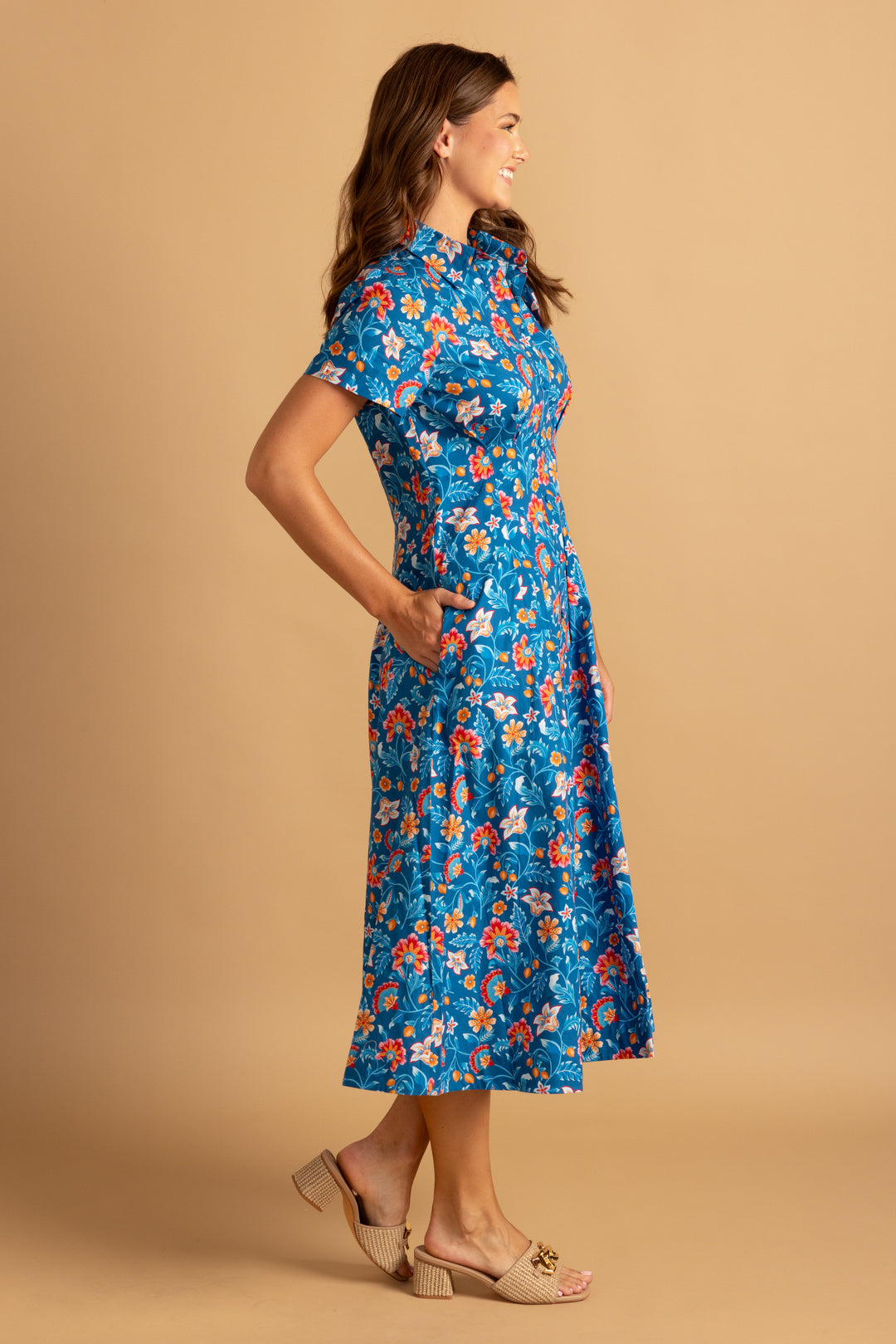 Elsie Dress - Midnight Ivy