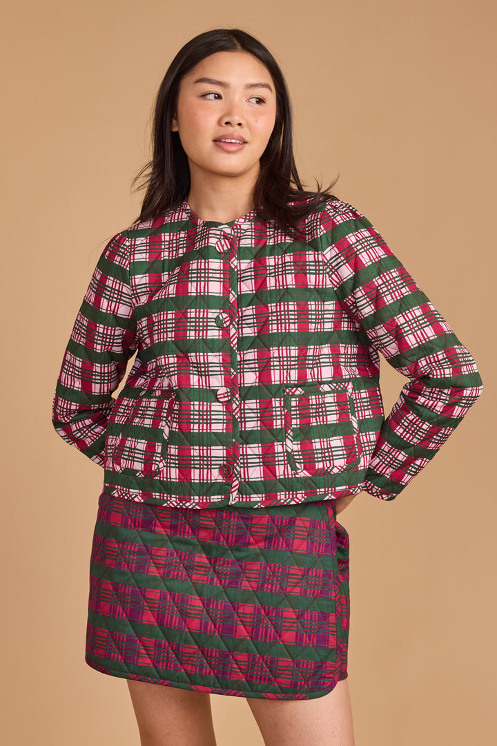 Hazel Jacket- Party Plaid