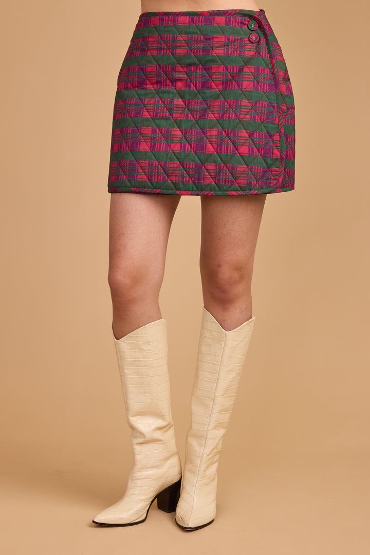 Stevie Skirt-Party Plaid