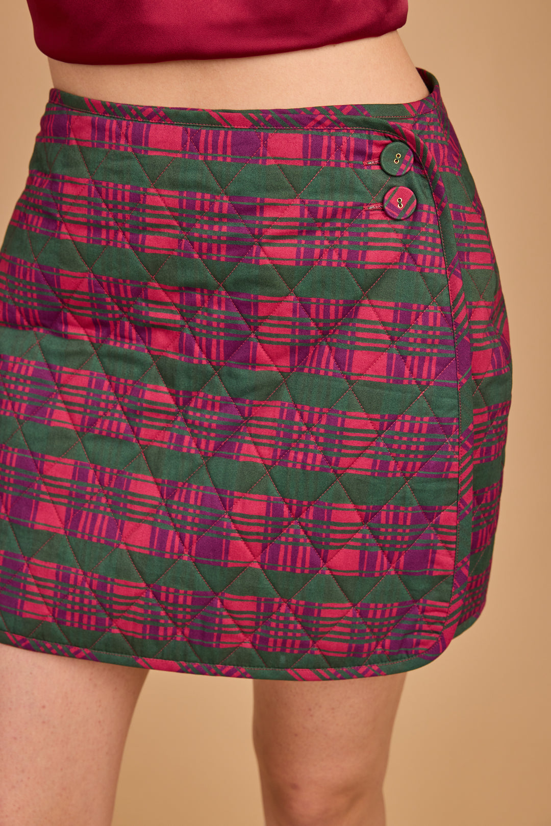 Stevie Skirt-Party Plaid