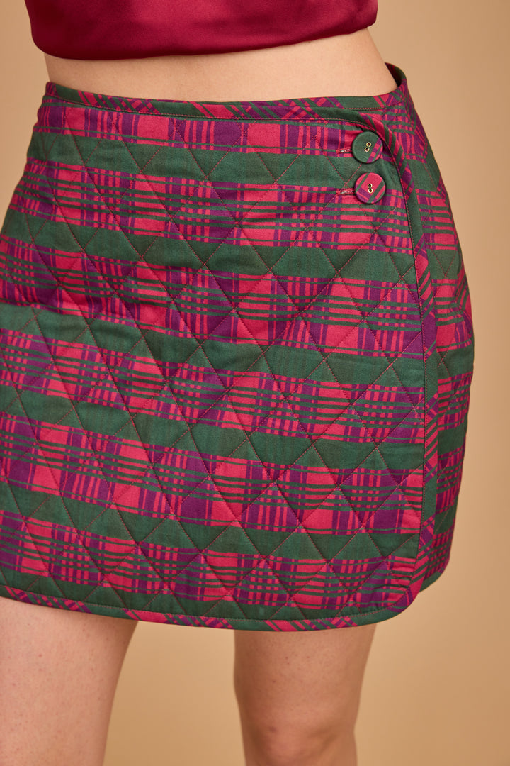 Stevie Skirt-Party Plaid