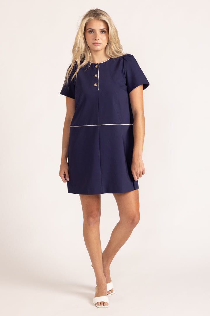 June Dress - Navy