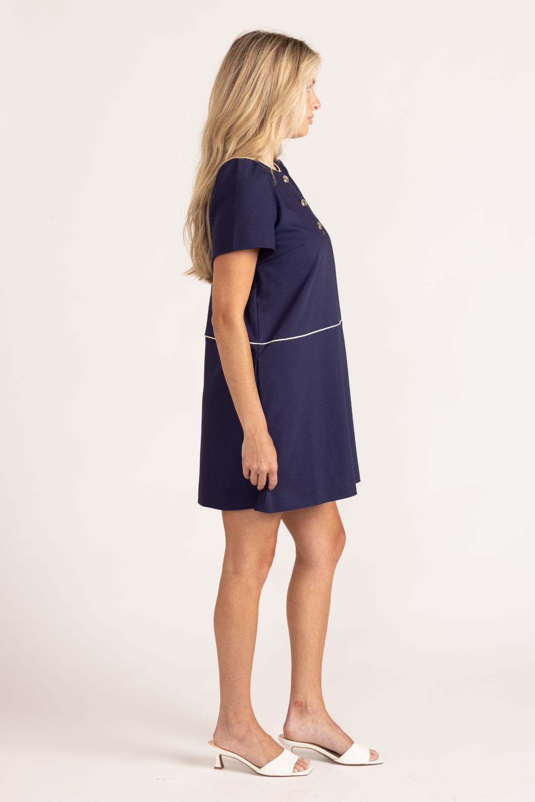 June Dress - Navy
