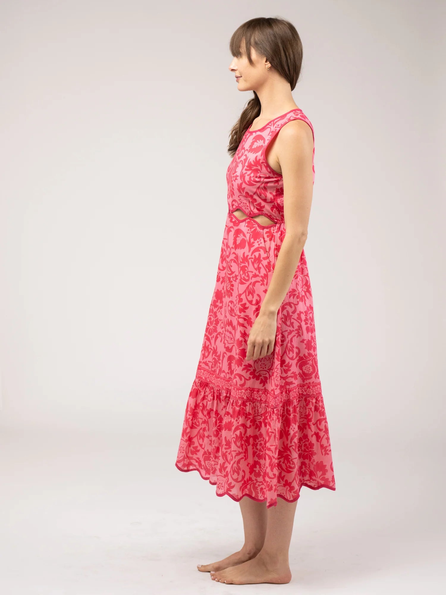 Lina Dress - Pink Flore
