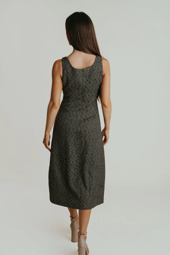 Maze Dress - Black & Gold