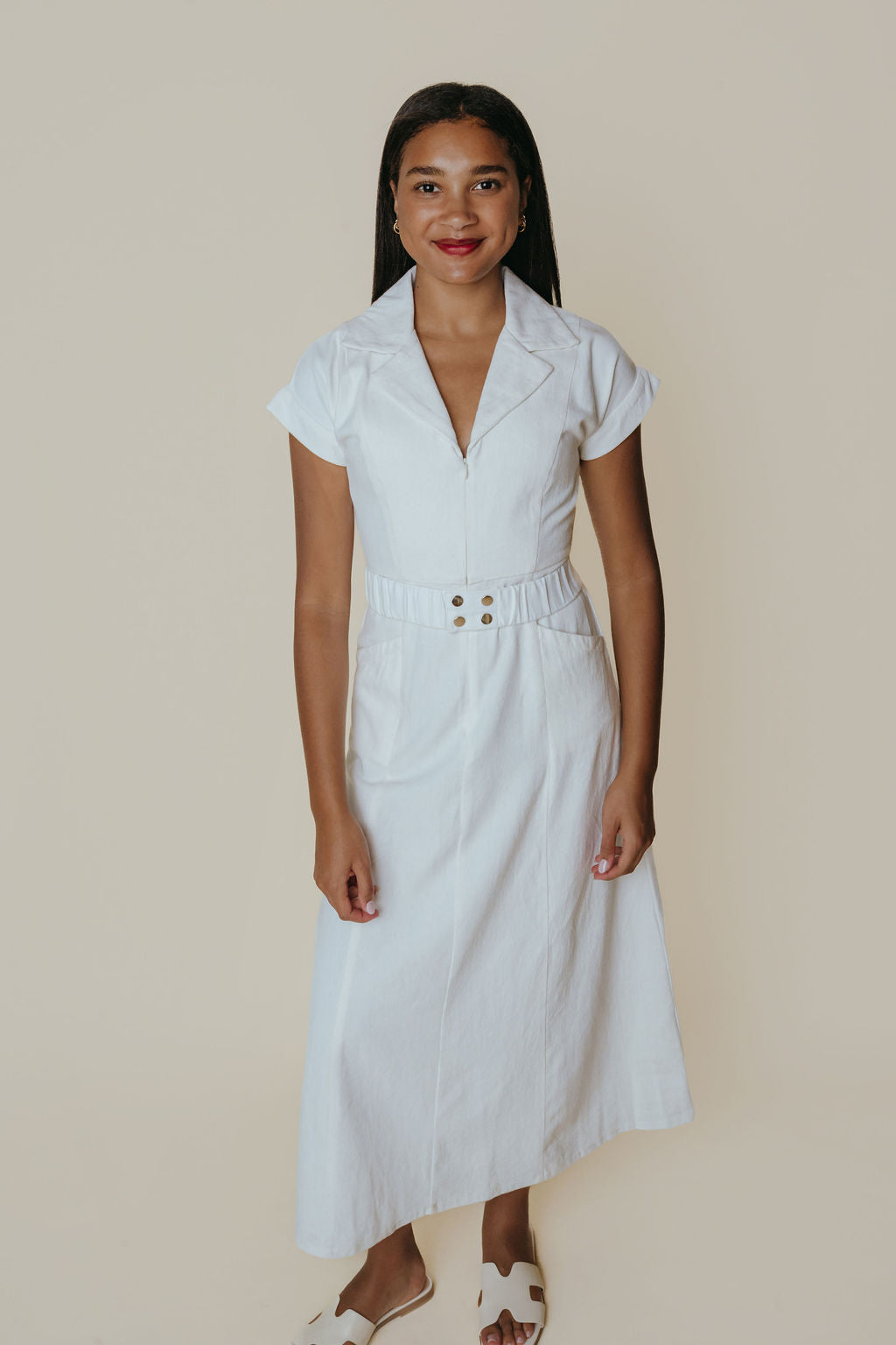 Aly Dress - Ivory