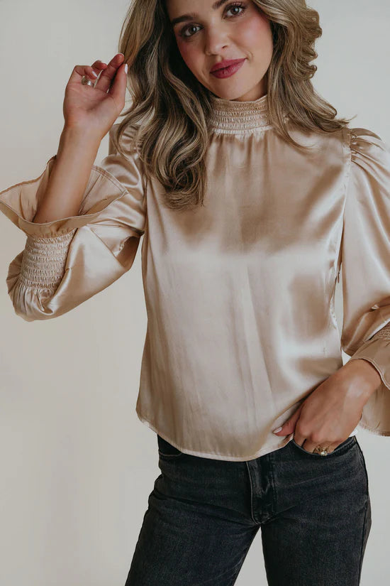 Heather Top - Gold