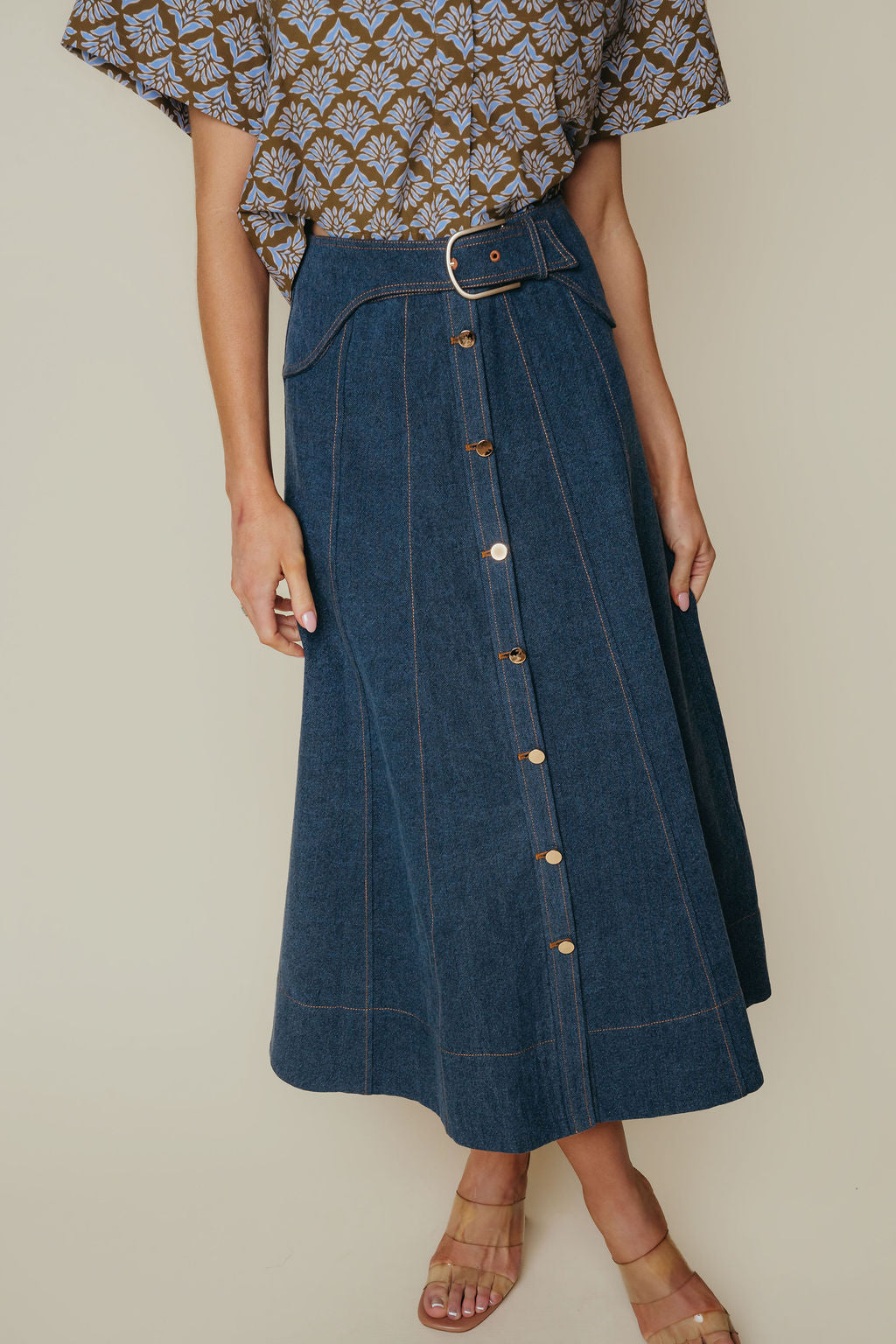 Silvie Skirt - Dark Denim