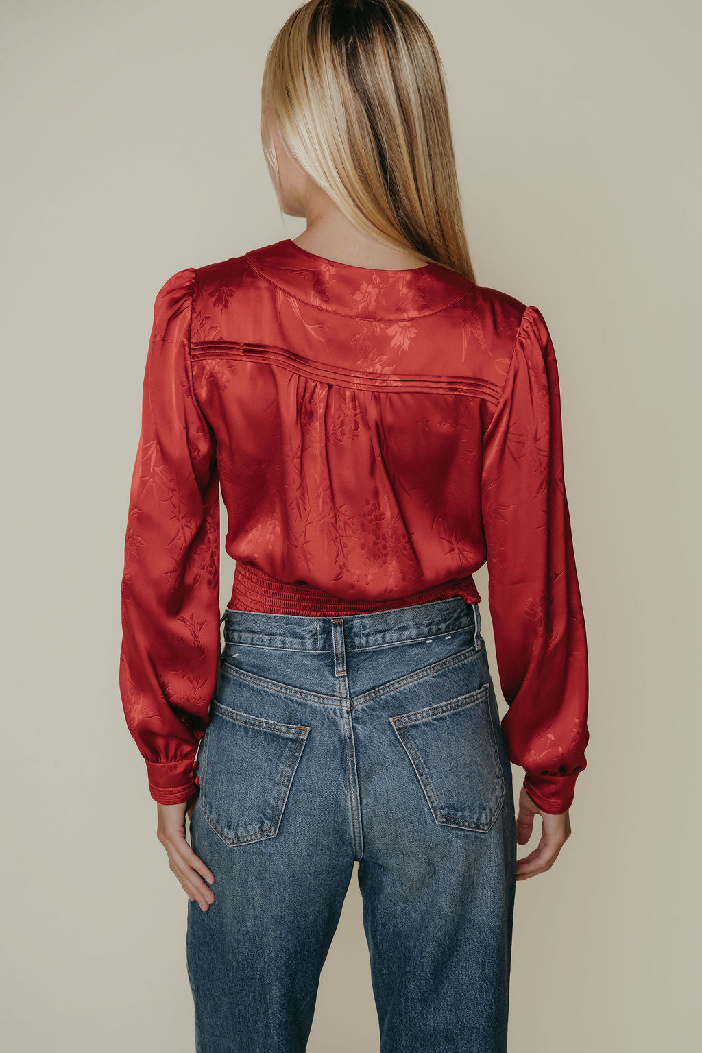 Avery Top - Red Floral