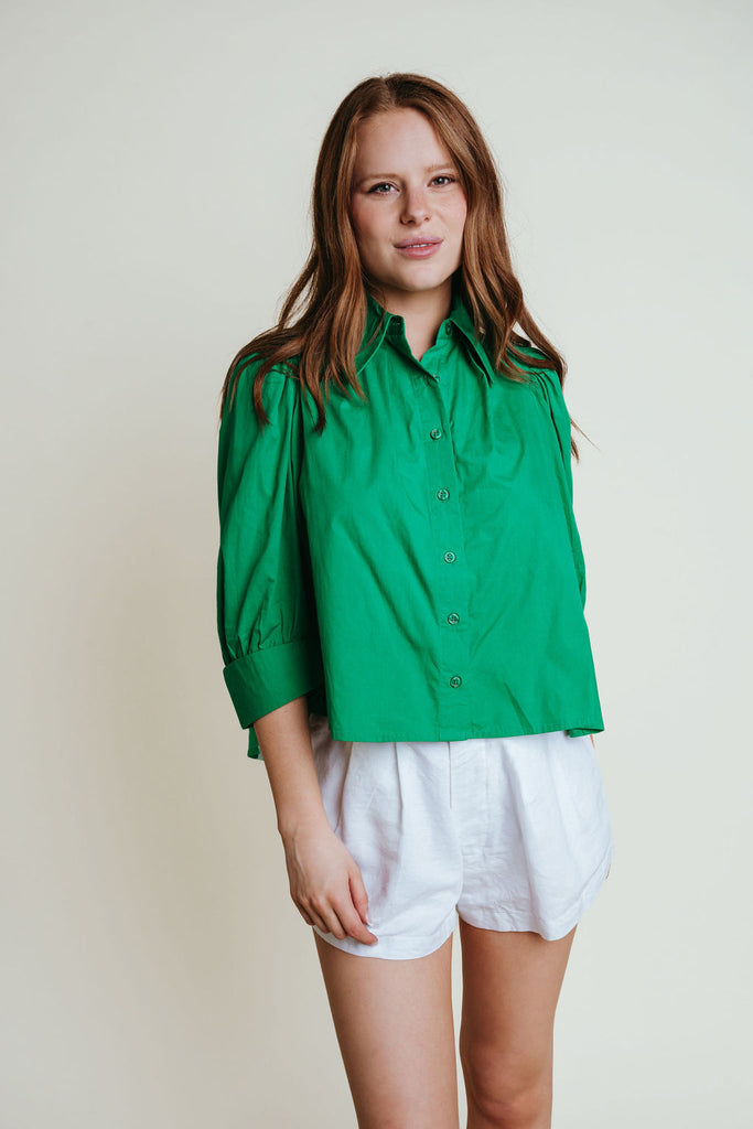 Reba Top - Kelly Green