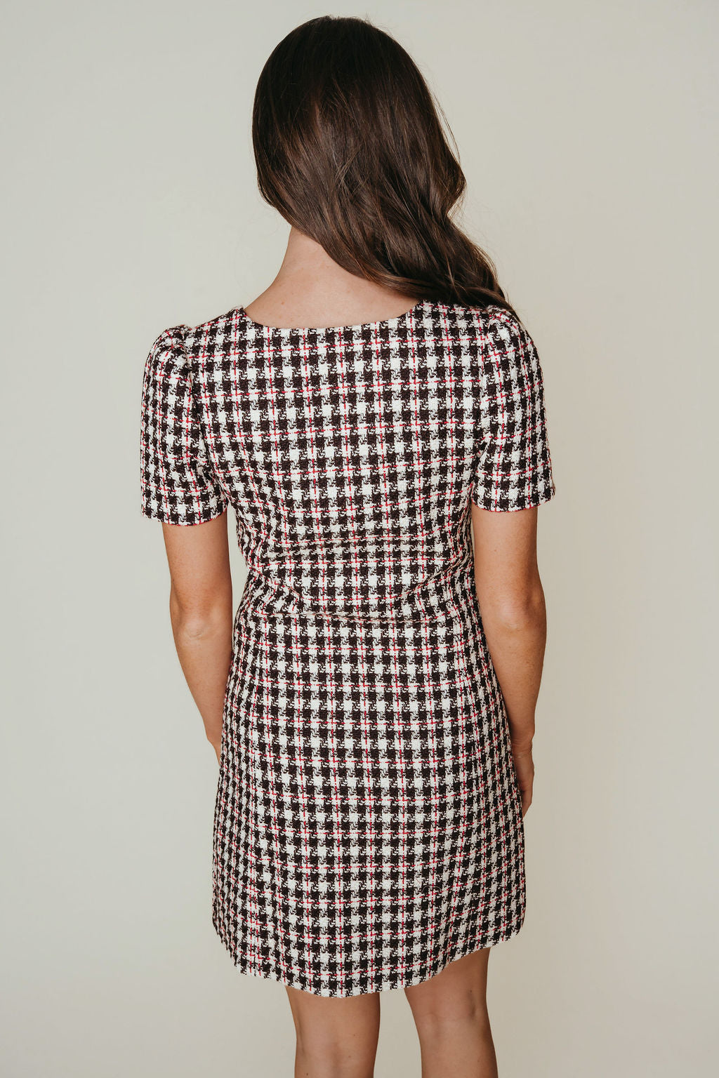 Celia Dress - Checked Tweed