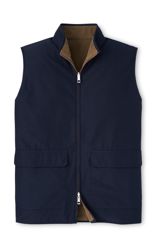 Brentwood Rev. Fleece Vest Navy