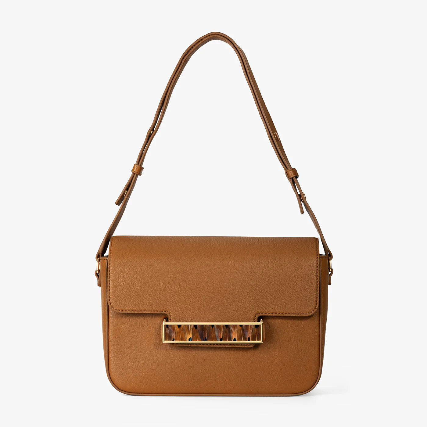 Brackish Oxford Bag - Tan Pheasant Hearts