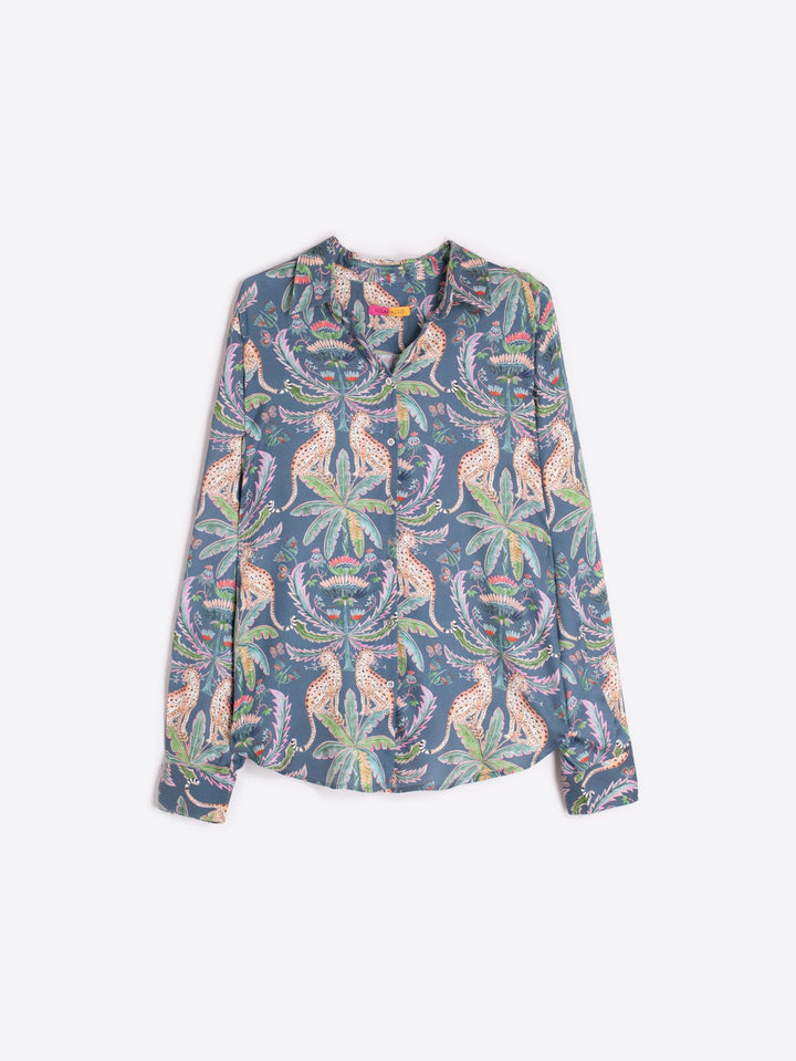 LEOPARD AND PALM PRINT SHIRT - 32930