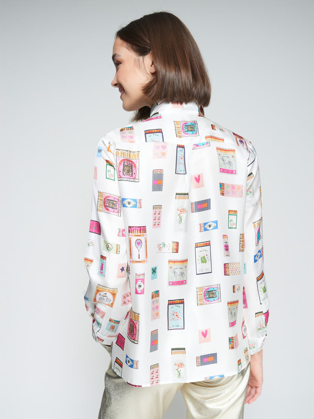 WHITE SHIRT MATCHBOX PRINT - 32968