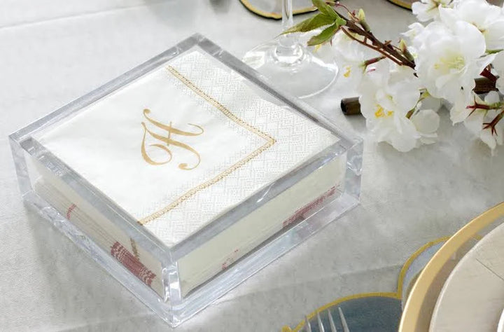 BMH - Lucite Luncheon Napkin Holder (1)