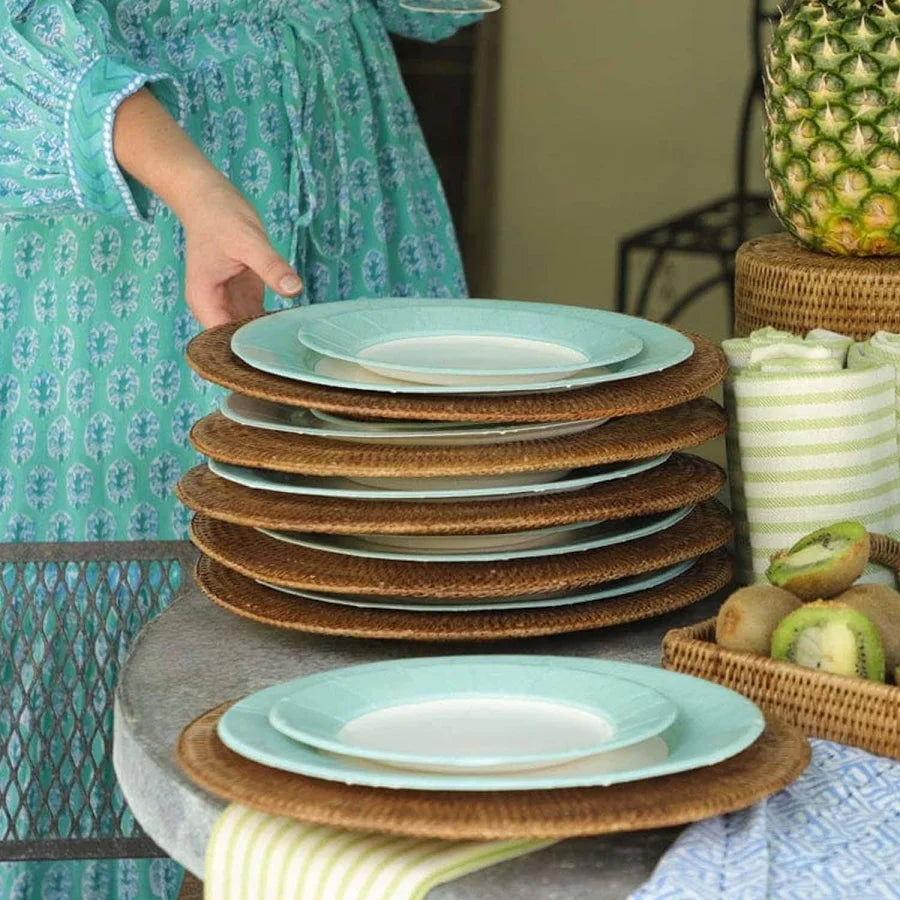 BMH - Caspari Rattan Round Charger Set (3)