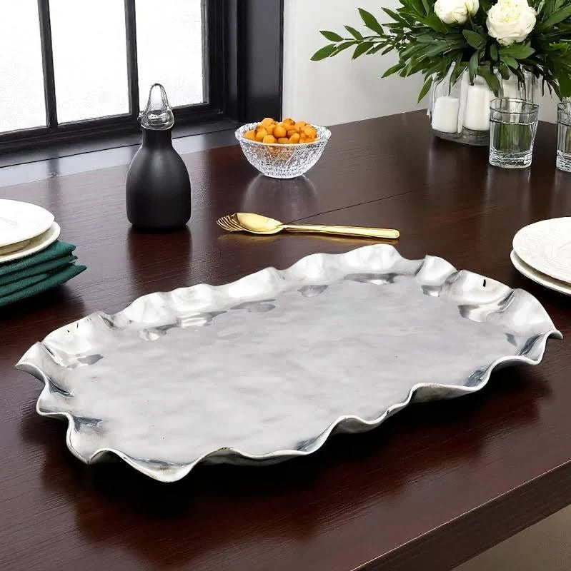 BMH - Silver Rectangle Serving Tray