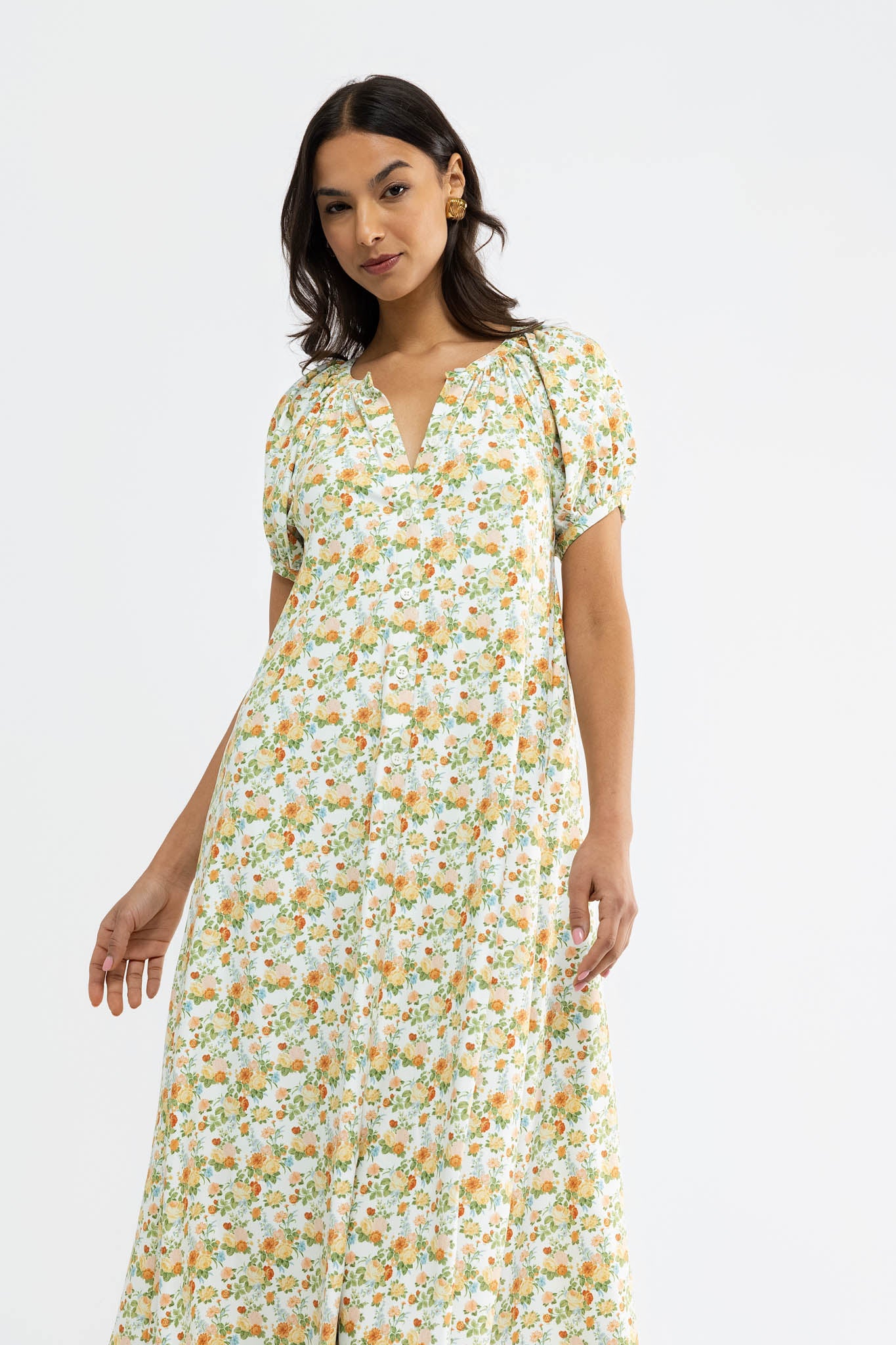 Grenadine Dress - Marigold Morning