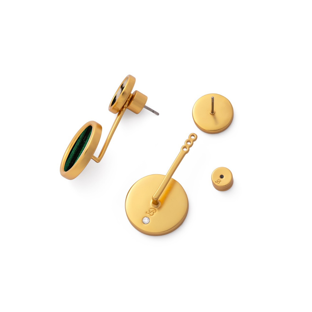 Talia Bezel Jacket Earring