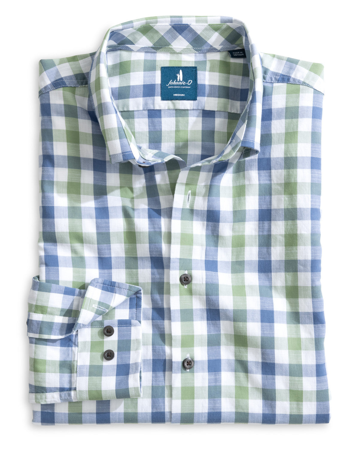 Slub Cotton Button Down Shirt-Candler Forest