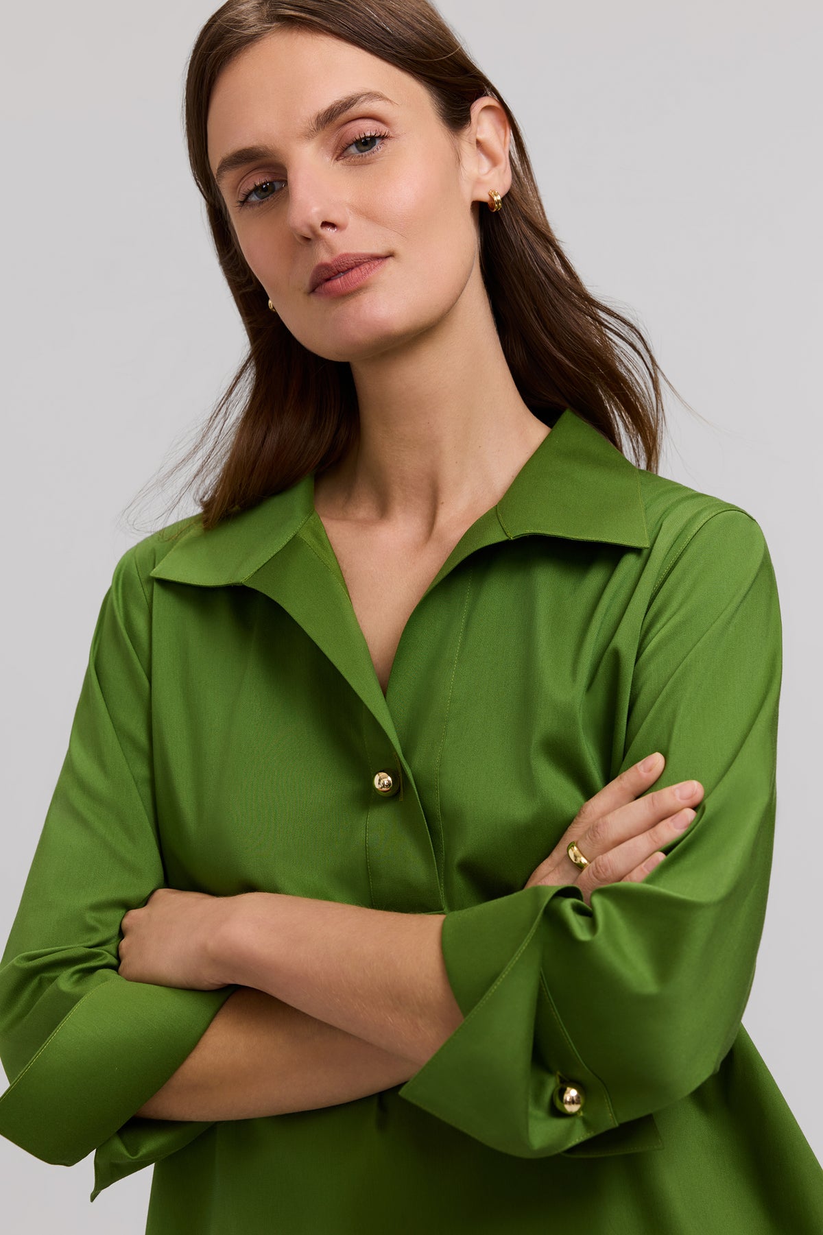 Catalina 3/4 Matte Pop Shirt - Moss