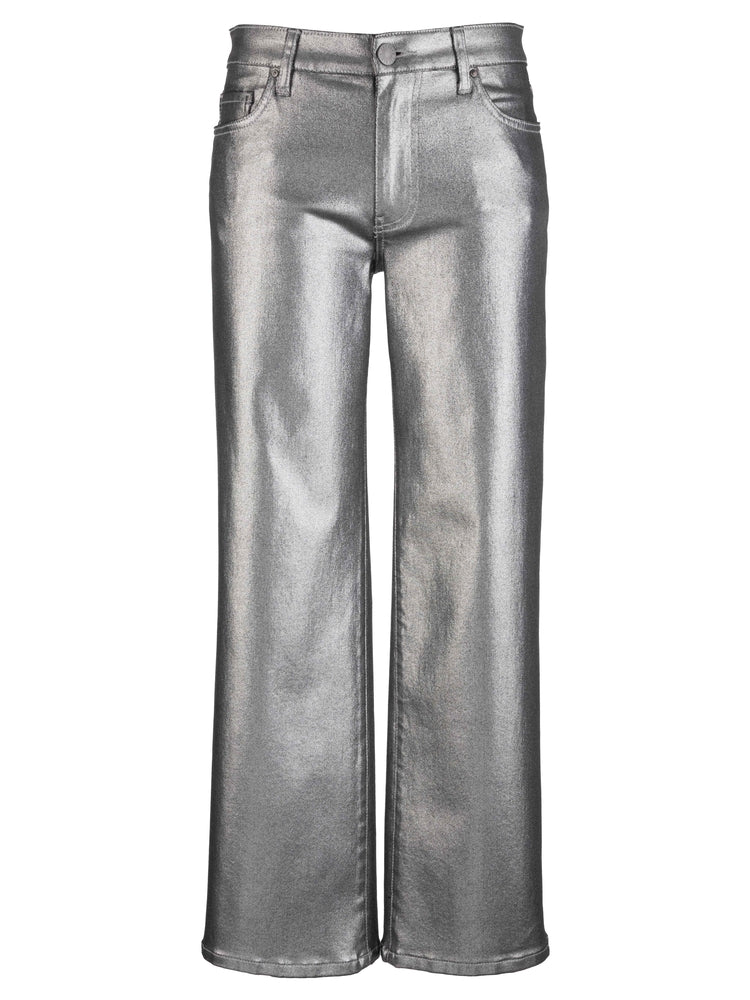 Charlotte High Rise Wide Leg - Matte Silver