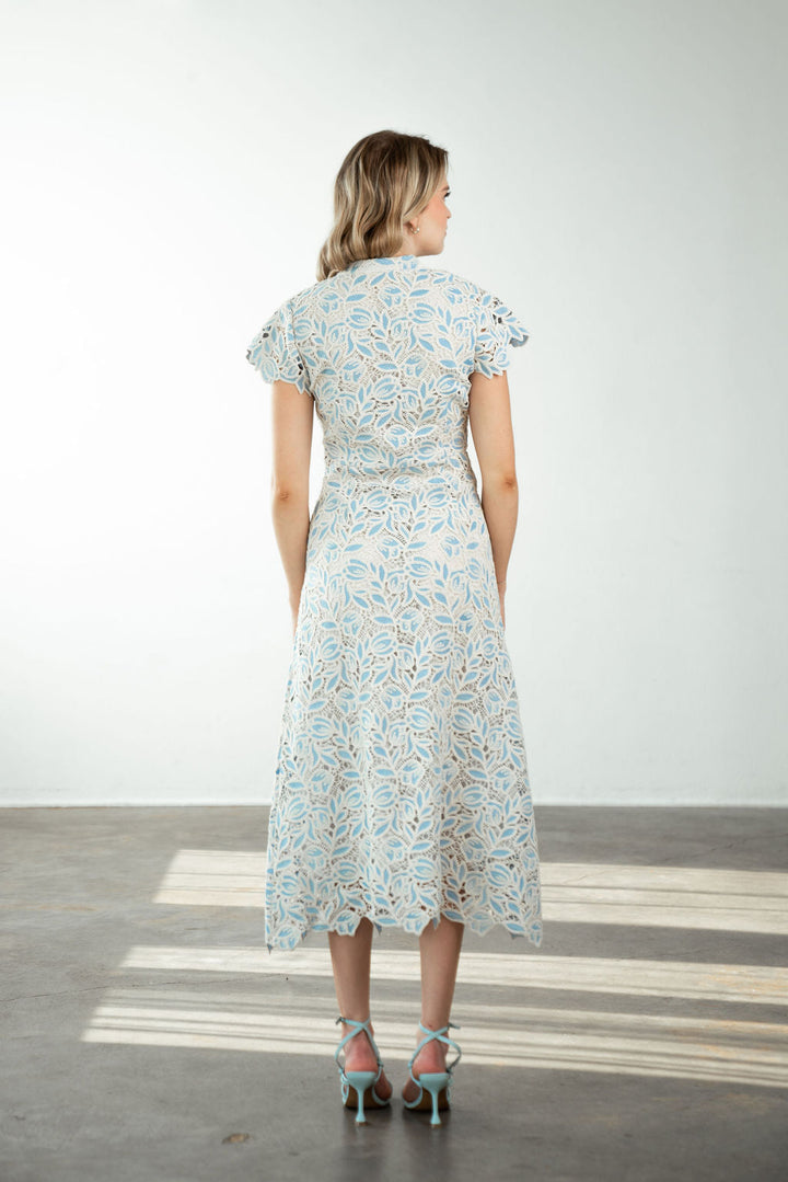 Column Dress - Blue Lace