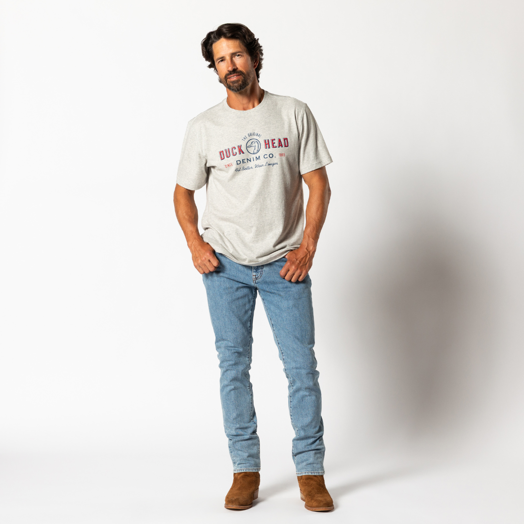 Classic Straight Fit Light Wash Denim