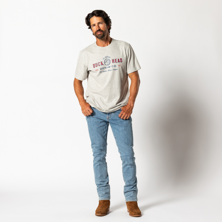 Classic Straight Fit Light Wash Denim