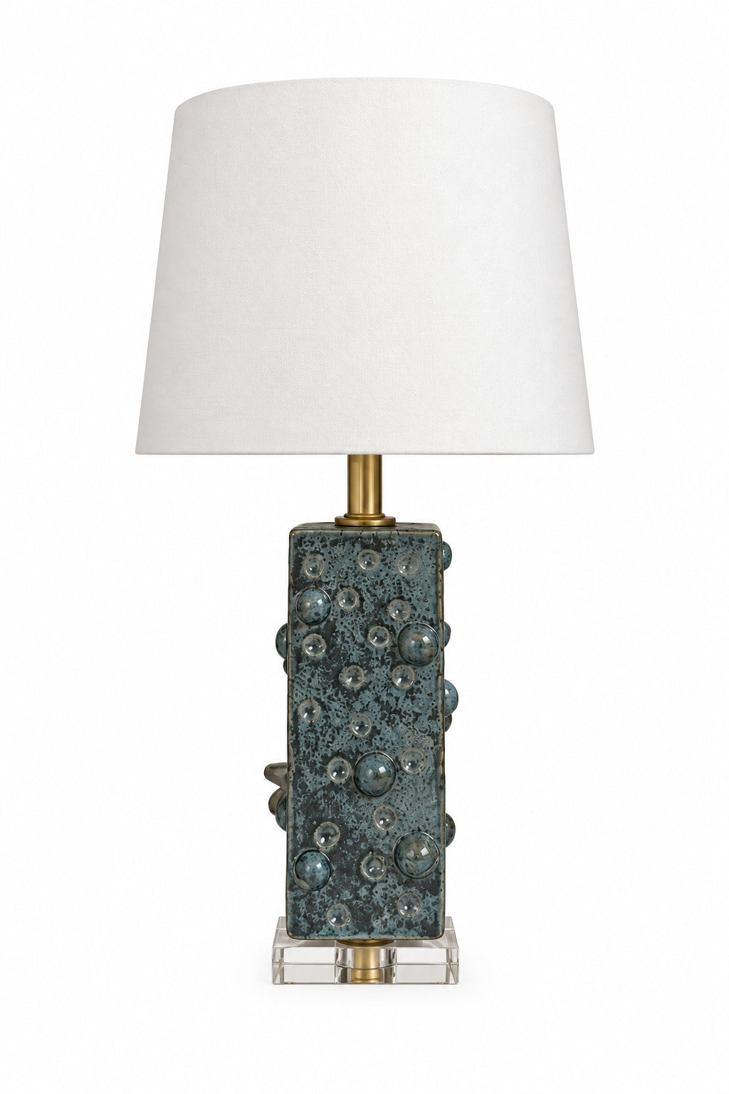 BMH - Teal Pottery Bubble Tea Lamp