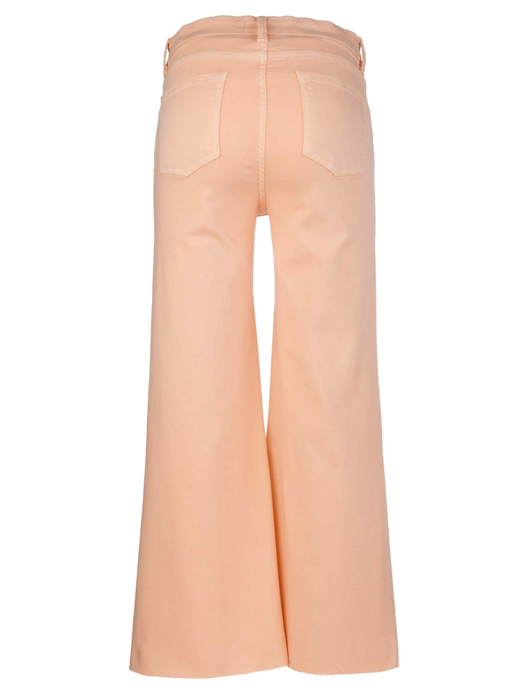 Meg High Rise Wide Leg Raw Hem - Sherbet
