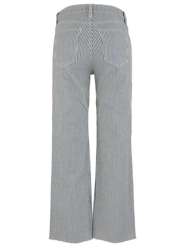 Kelsey High Rise Fab Ankle Flare - Navy/Ivory