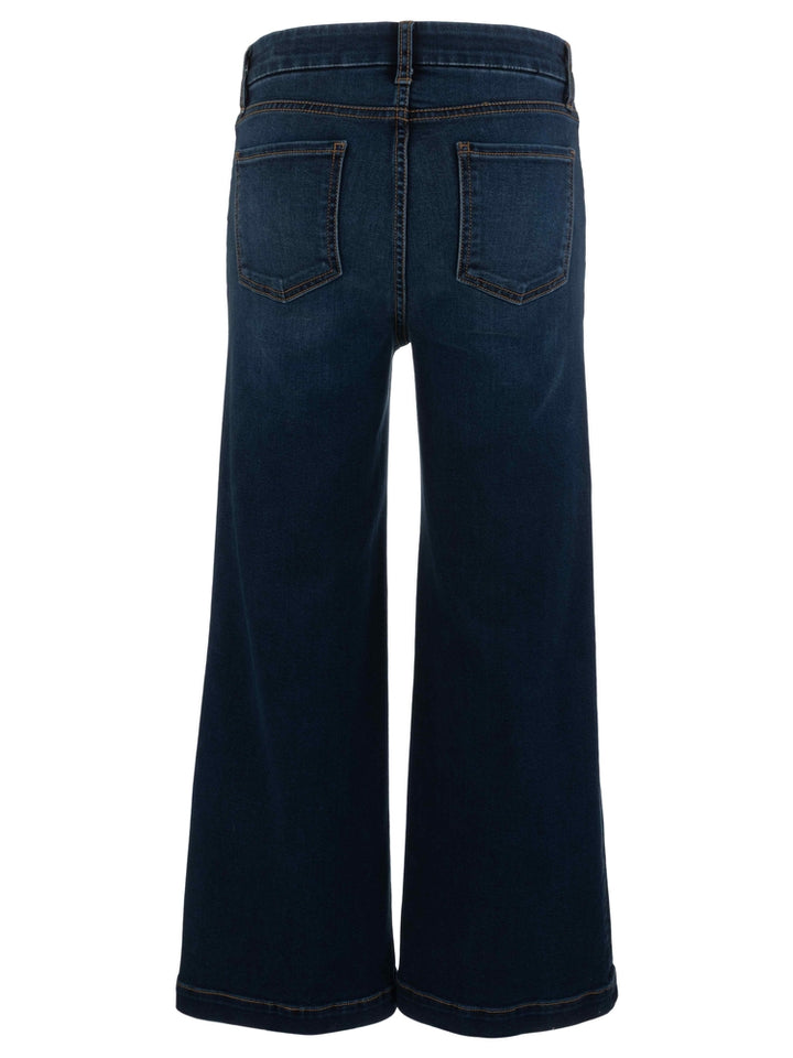 Meg High Rise Jean-Wide Leg w/ Patch Pkts: Color-Cheerfully