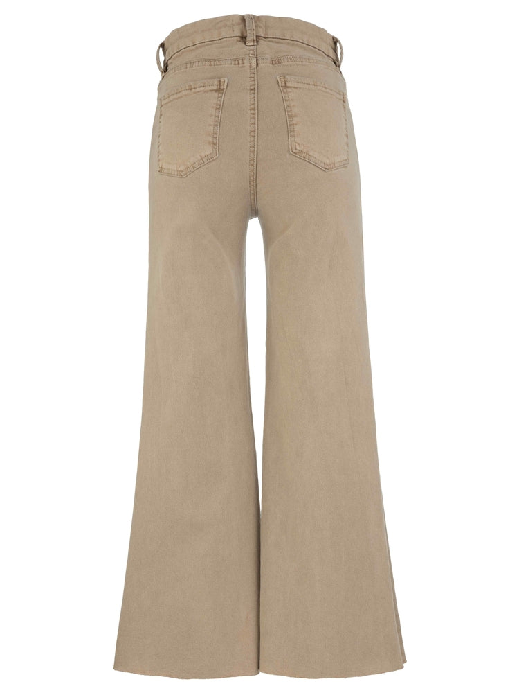 Meg High Rise Fab Wide Leg Raw Hem-Chai
