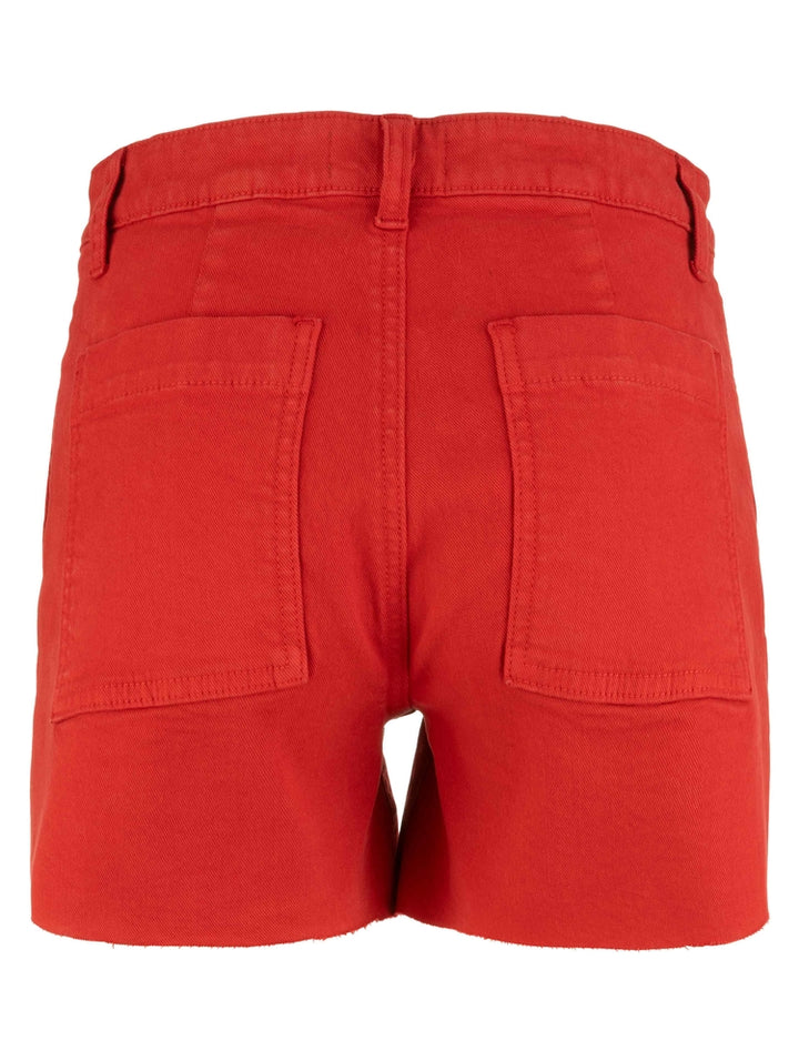 Jane High Rise Short Raw Hem-Tomato