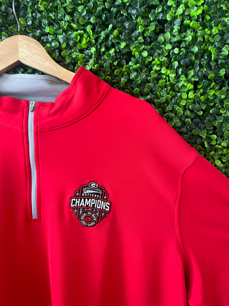 Georgia Championship Quarter-zip - Red